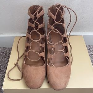 Aldo Tan Suede Heels